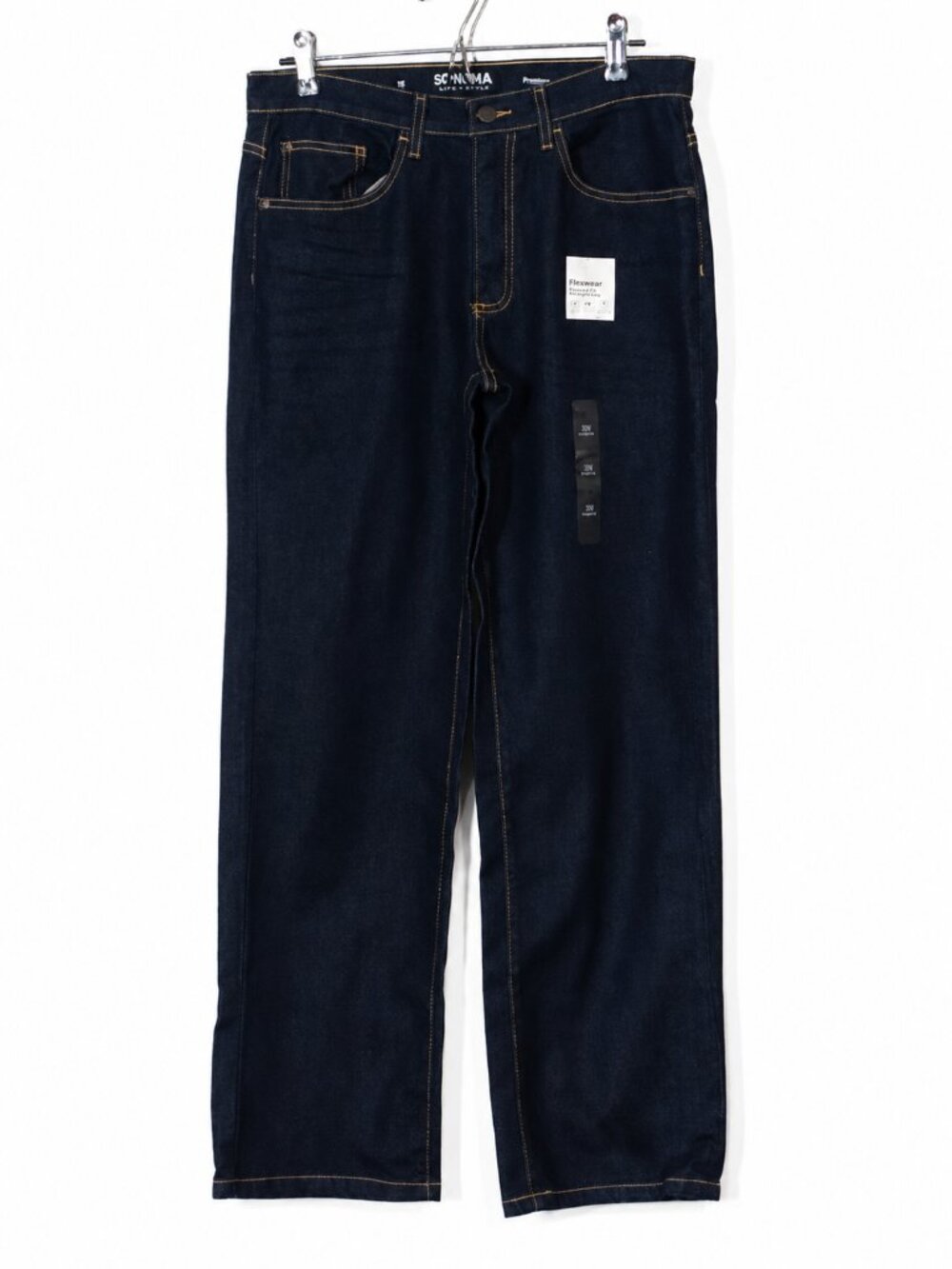 Boys Size 18 Dark Wash Straight Leg Jeans Classic Denim Everyday Wear "Flexwear"